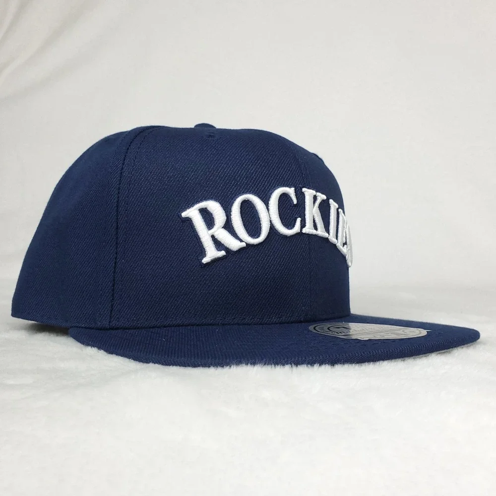 Colorado Rockies Mitchell & Ness MLB‎ Fitted 7 3/8 Liberty Fit Hat Cap Navy NWT